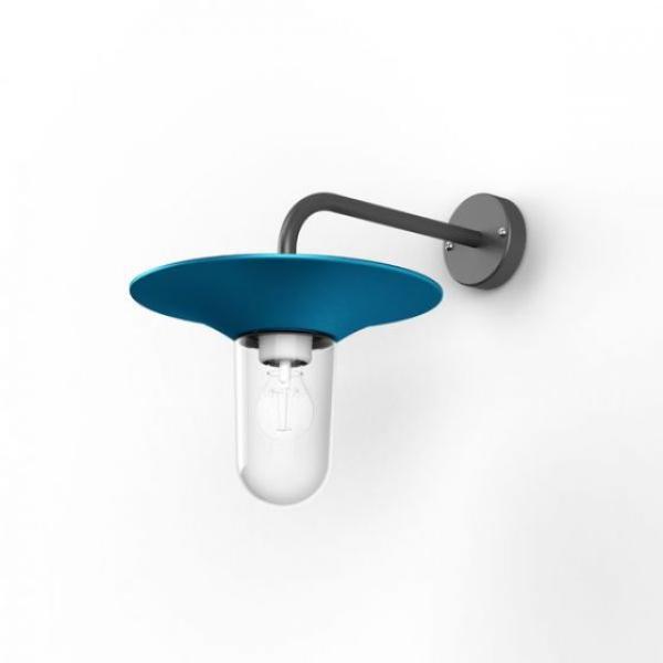 Klarglas azurblau matt